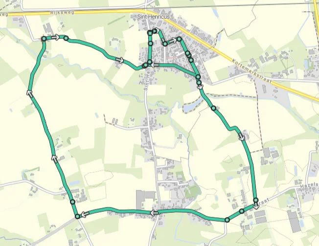 Parcourskaart (11,6 km)